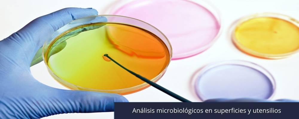 3 Análisis microbiológicos en superficies y utensilios